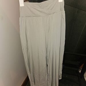 HALARA Light Gray Wide-Leg Pants